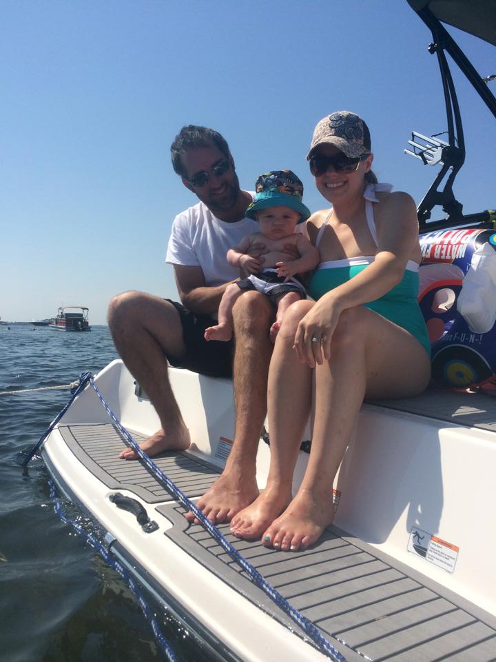 Caleb's First Boat Trip