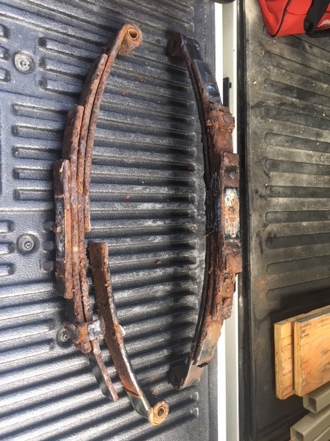 Leaf springs rusted out