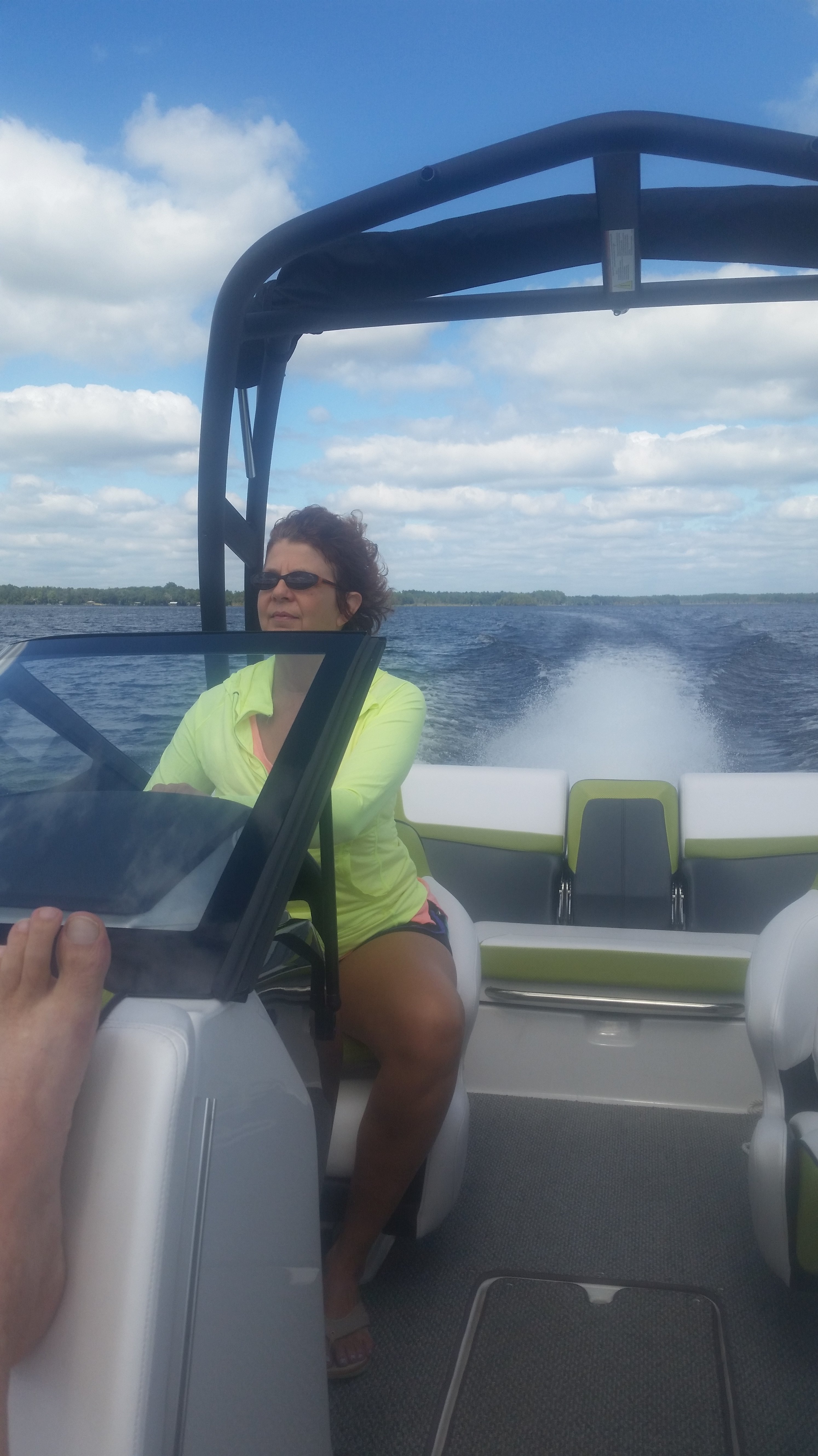 The wife at the helm
